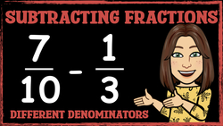 Subtracting Fractions with Different Denominators Instructional Video