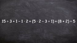 Apply the order of operations to simplify a large numeric expression Instructional Video