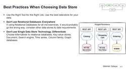 Design Microservices Architecture with Patterns and Principles - Best Practices When Choosing Data Store - Use Right Tool for Right Job Instructional Video