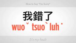 How to Say "I'm Sorry" in Mandarin Chinese Instructional Video