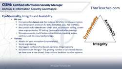 CISM Certification Domain 1: Information Security Governance Video Boot Camp 2019 - The CIA triad Instructional Video