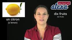 Fruits in French (basic French vocabulary from Learn French With Alexa) Instructional Video