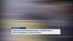 New Jersey voters head to polls for last day of early voting News Clip