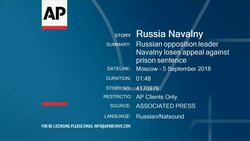 Russian opposition leader Navalny loses appeal against prison sentence Instructional Video