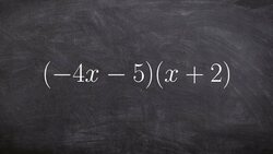 How To Multiply Using Foil - Math Tutorial Instructional Video