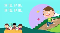 Walking Walking Song Lyrics for Kids | Songs for Preschoolers| Nursery Rhymes Instructional Video