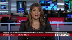Massive snow system brings heavy snowfall, freezing rain to most of eastern Canada News Clip