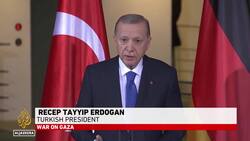 Turkish president calls for two-state solution. News Clip