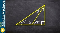 Applying the interior sum theorem to determine the missing angles of two Instructional Video