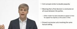Res Judicata - Civil Trial Instructional Video