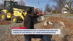Newburgh residents frustrated with contractor's mess near 9/11 memorial News Clip