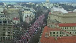 Hundreds of thousands turn out for Women's March on Washington News Clip