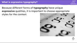 Create expressive typographic work Instructional Video