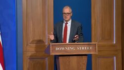 Sir Patrick Vallance, Chief Scientific Adviser, answers questions from media at No10 Downing Street press briefing News Clip