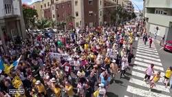 Canary islands protest: Thousands rally against mass tourism News Clip