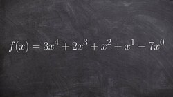What is the definition of standard form, degree and leading coefficient of a polynomial Instructional Video