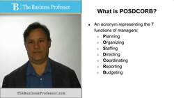 POSDCORB - Management Instructional Video