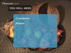 How to Make a Thanksgiving Cornucopia Instructional Video