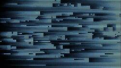 4K Abstract Glitch Technology Background Stock Footage