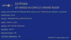 CLEAN : Next phase of Ukraine war could last 'months or longer:' W.House News Clip