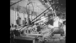 Men and Women Working on Factory Machines Stock Footage