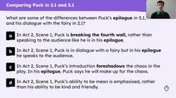 Analysing Puck's epilogue in Act 5 of 'A Midsummer Night's Dream' Instructional Video