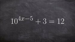 Use inverse operation to solve exponential equation without one to one property Instructional Video