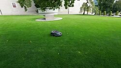 Robot Lawn Mower Stock Footage