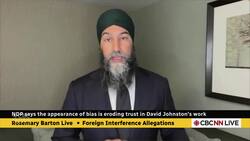 NDP maintains calls for David Johnston to step down as special rapporteur on foreign interference News Clip