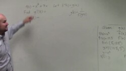 Derivative of inverse function given an equation Instructional Video