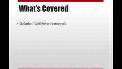 Selenium WebDriver Advanced - Industry Standard Framework - Course Prerequisites Instructional Video