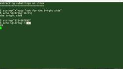 How to extract substrings: 2-Minute Linux Tips Instructional Video