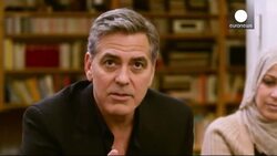 George and Amal Clooney show solidarity with Syrian refugees News Clip