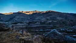 Sunrise time lapse at Mucuchies town in Merida, Venezuela Stock Footage
