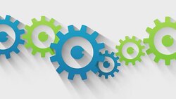 cog wheels abstract loop animation Stock Footage