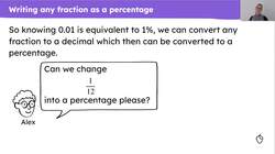 Expressing one number as a percentage of another Instructional Video