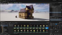 Building Medieval Worlds - Unreal Engine 5 Modular Kitbash - Customizing 3D House Using Props Instructional Video