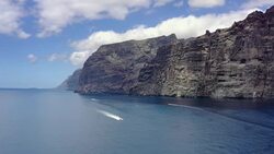 Los Gigantes Aerial view Stock Footage