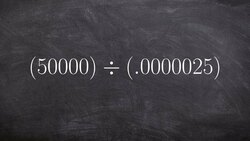 Find the quotient between two numbers by converting to scientific notation Instructional Video