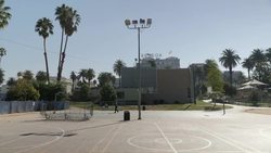 Outdoors Basketball Court LA News Clip