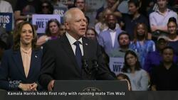 Kamala Harris and VP pick Tim Walz start campaign tour Instructional Video