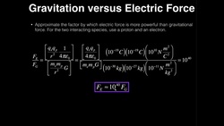 Show The Factor by Which Electricity is Stronger than Gravity Instructional Video