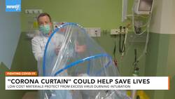 Hospital's Inexpensive 'Corona Curtain' Could Help Save Lives News Clip