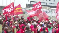 CLEAN : Martinique: protesters joins union representatives for march News Clip