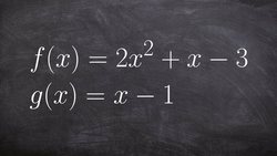 Applying the 4 operations to function then determining the domain Instructional Video