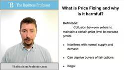 Marketing - Why is Price Fixing Harmful? Instructional Video