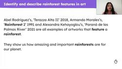 Artists who use the rainforest as inspiration for their artwork Instructional Video