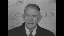 Vice President Alben Barkley and wife Jane return to Washington, DC after a trip to Asia News Clip