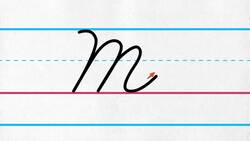 Uppercase Cursive Letter M Instructional Video