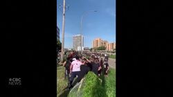 Truck drives into Minneapolis protesters News Clip